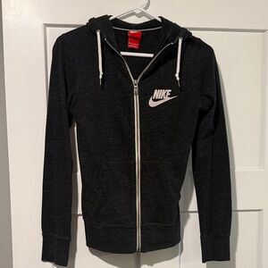 Nike Charcoal zip up Hoodie